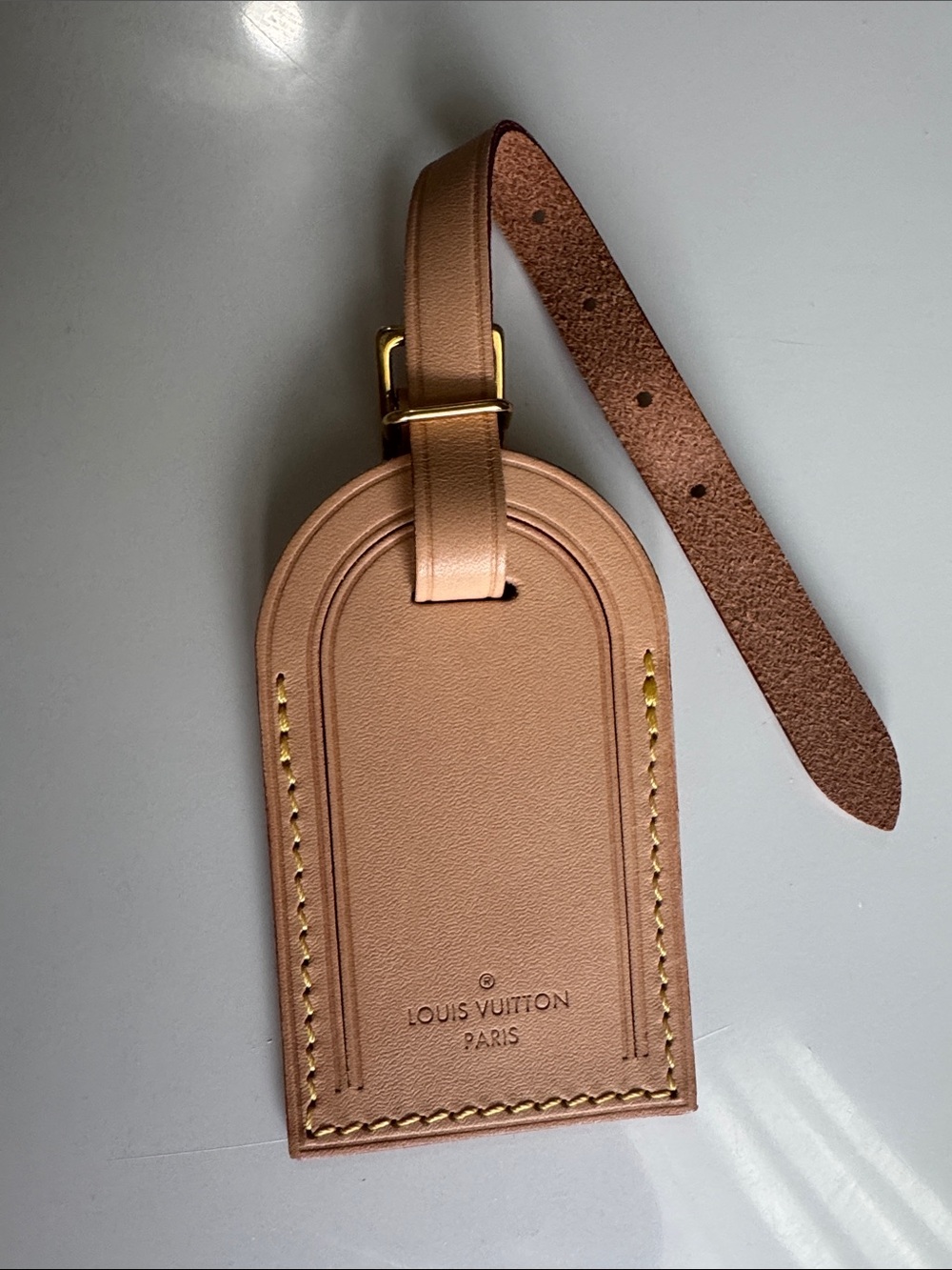 Louis Vuitton Vachetta Luggage Tag for Keepall